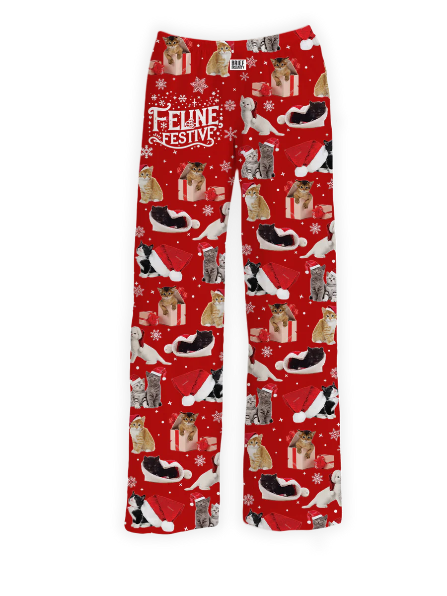 Brief Insanity Feline Festive Lounge Pants