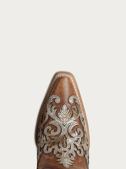 Corral Shedron Overlay & Embroidery With Studs