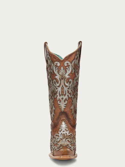 Corral Shedron Overlay & Embroidery With Studs