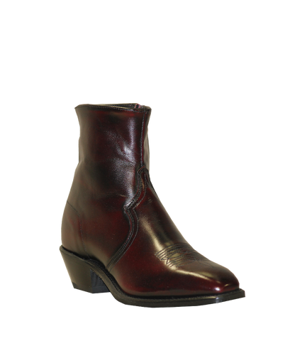 Abilene Black Cherry Side Zip French Toe