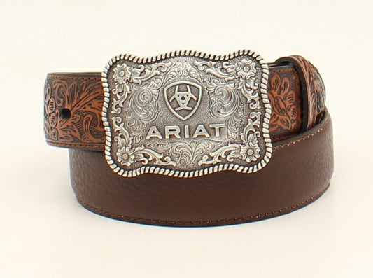 Ariat Kids Square Buckle Belt Brown