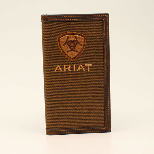 Ariat Logo Rodeo Wallet Tan