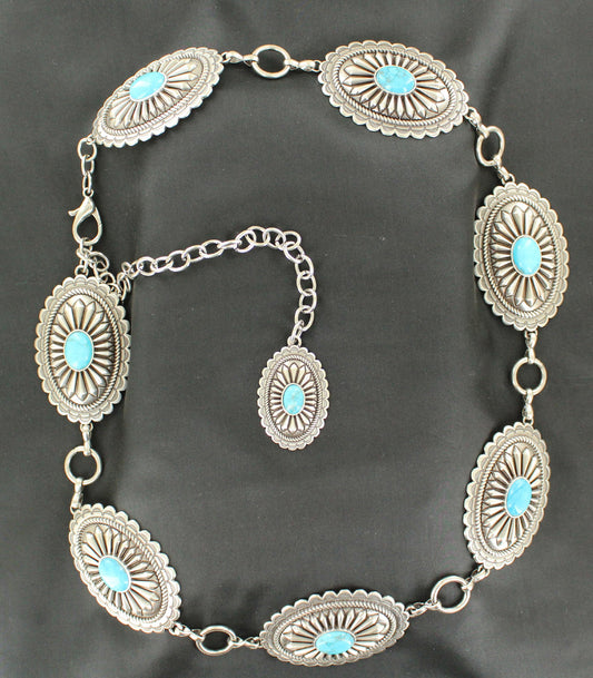 Ariat Ladies Turquoise Stone Concho Belt