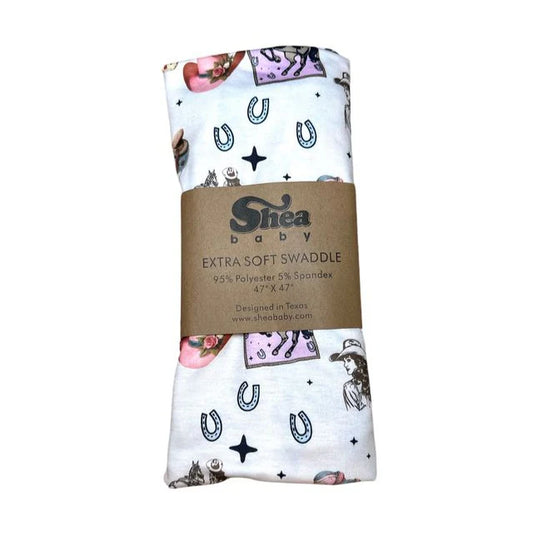 Shea Baby Vintage Cowgirl Swaddle