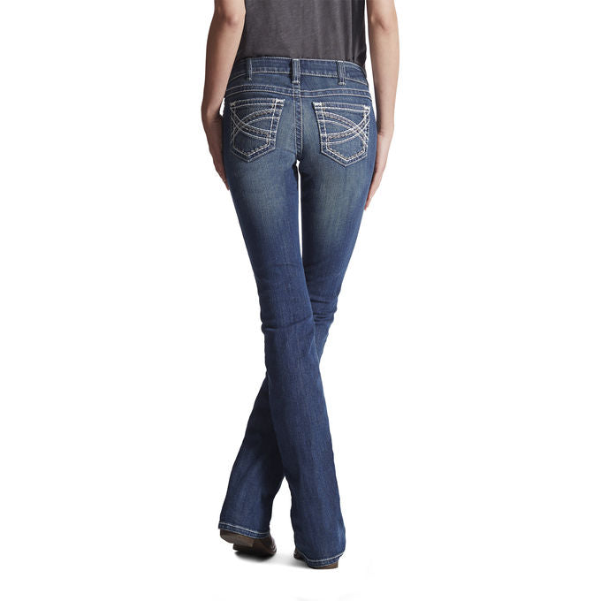 Ariat Mid Rise Boot Cut Entwined Marine