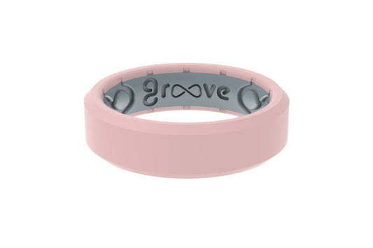 Groove Edge Thin Rose Quartz