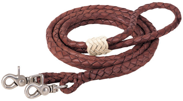 Weaver Round Braided Latigo Roper Rein
