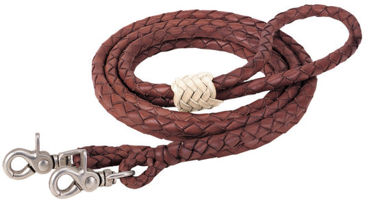 Weaver Round Braided Latigo Roper Rein