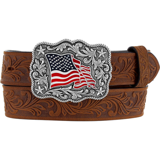 Justin American Flag Buckle Belt