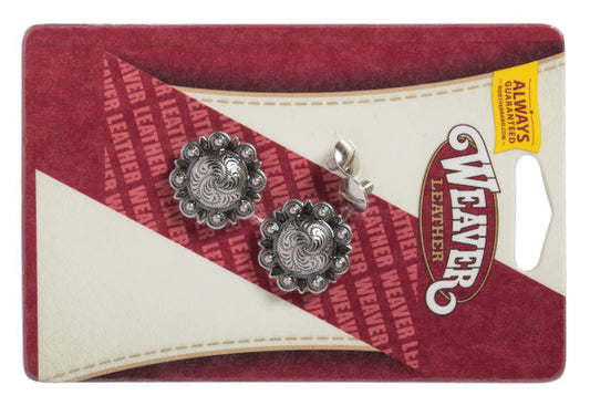 Weaver Antique Silver 1" Berry Concho