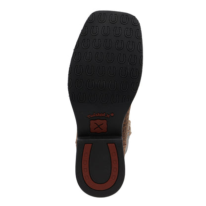 Twisted X Top Hand Chocolate/Dusty Blue