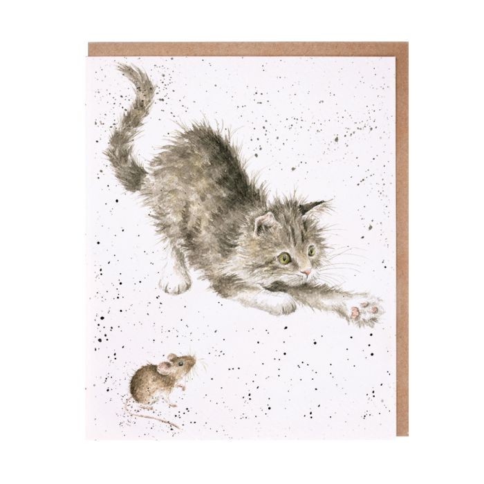 Wrendale Greeting Card Cat and Mouse