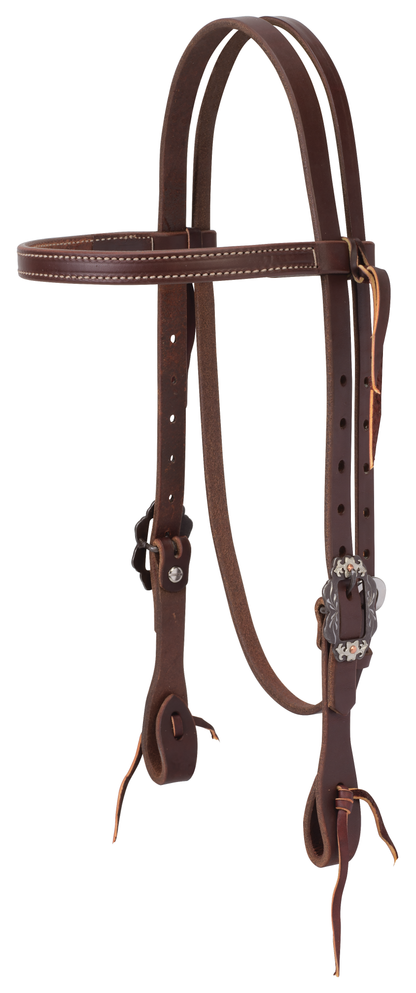 Weaver Working Straight Browband Headstall Brown