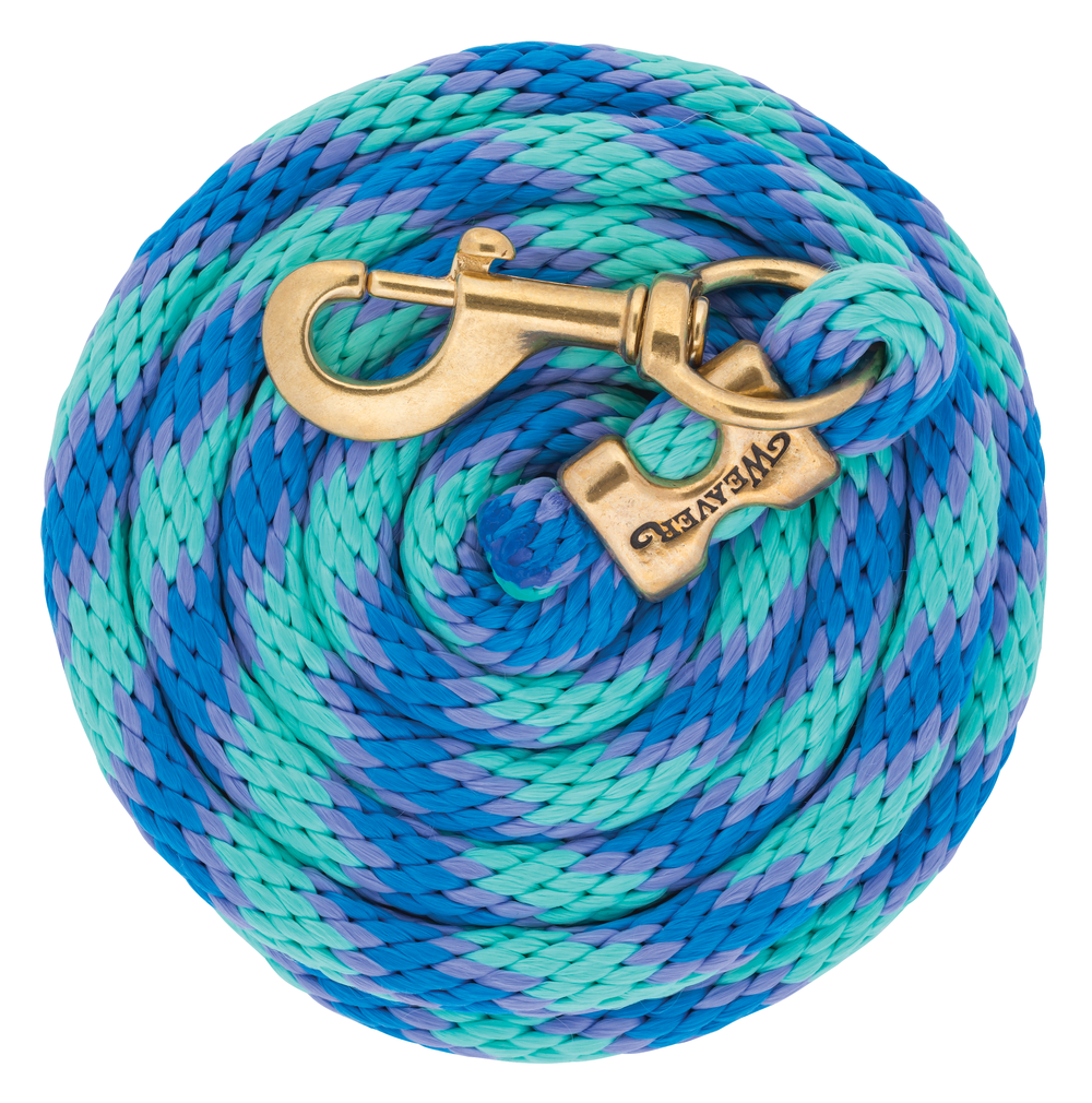 Weaver Poly Lead Rope Solid Brass Snap