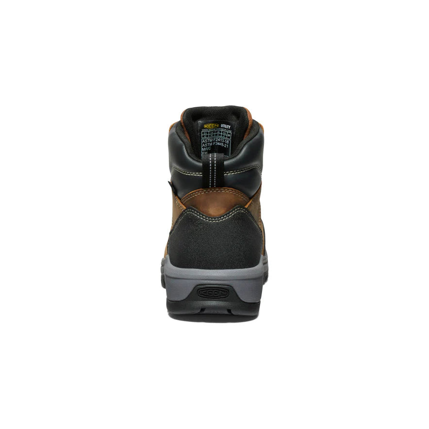 Keen Evanston 6" Bison/Black Composite Toe Waterproof EH