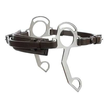 Equinavia Saga Hackamore Noseband - Chocolate Brown