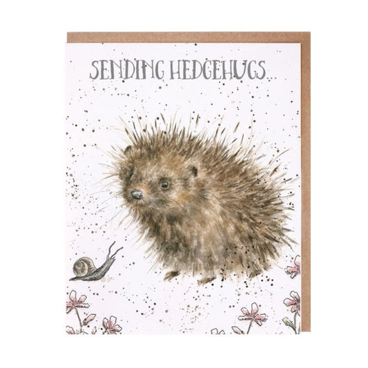 Wrendale Greeting Card Sending Hedgehugs