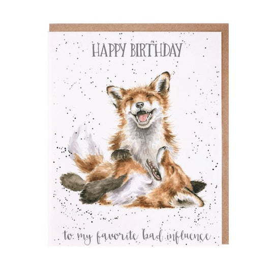 Wrendale Greeting Card Favourite Bad Influence
