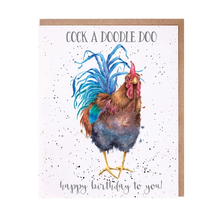 Wrendale Greeting Card Cock A Doodle Doo