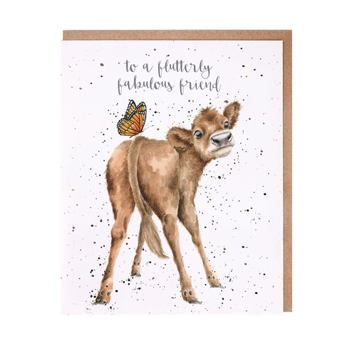Wrendale Greeting Card Flutterly Fabulous Friend