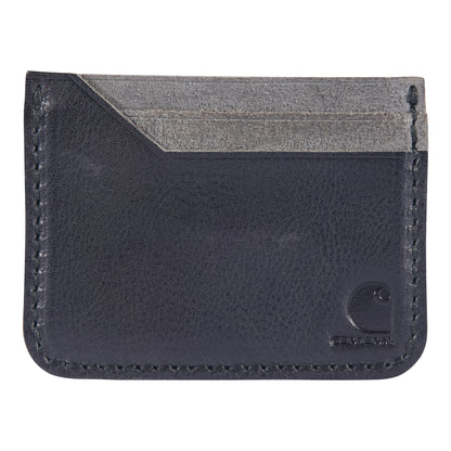 Carhartt Patina Leather Front Pocket Wallet Black