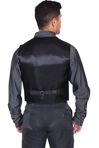 Scully Boar Suede Vest Snap Black