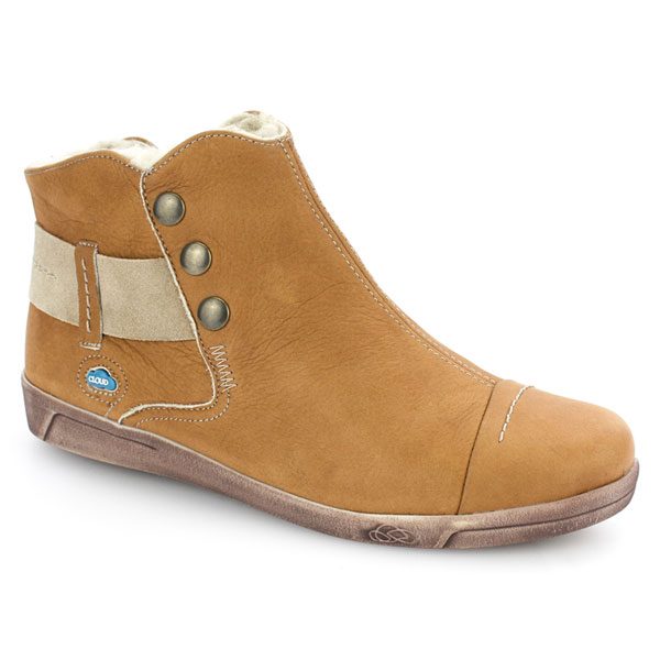 Cloud Aline Tan Wool Boot