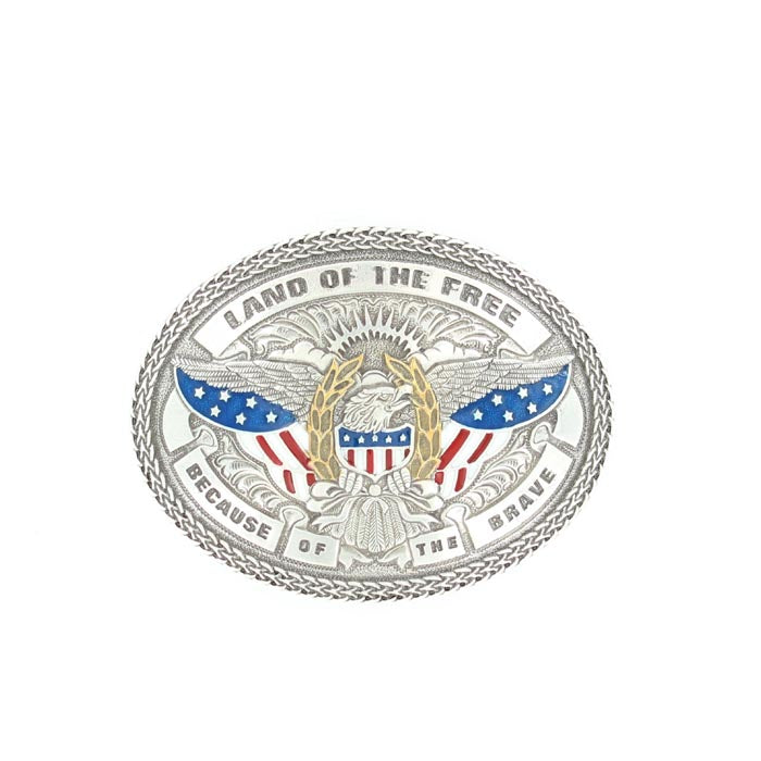 Nocona Land Of The Free/Eagle Belt Buckle