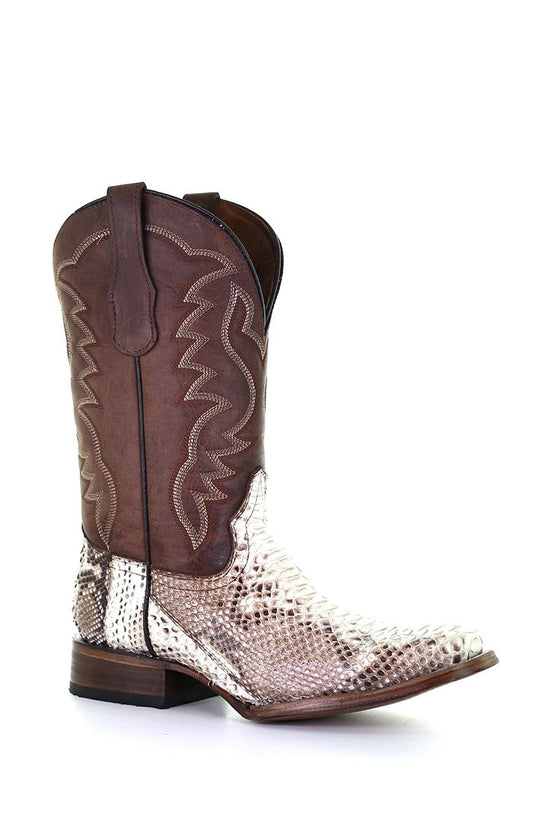 Circle G Python Square Toe Natural