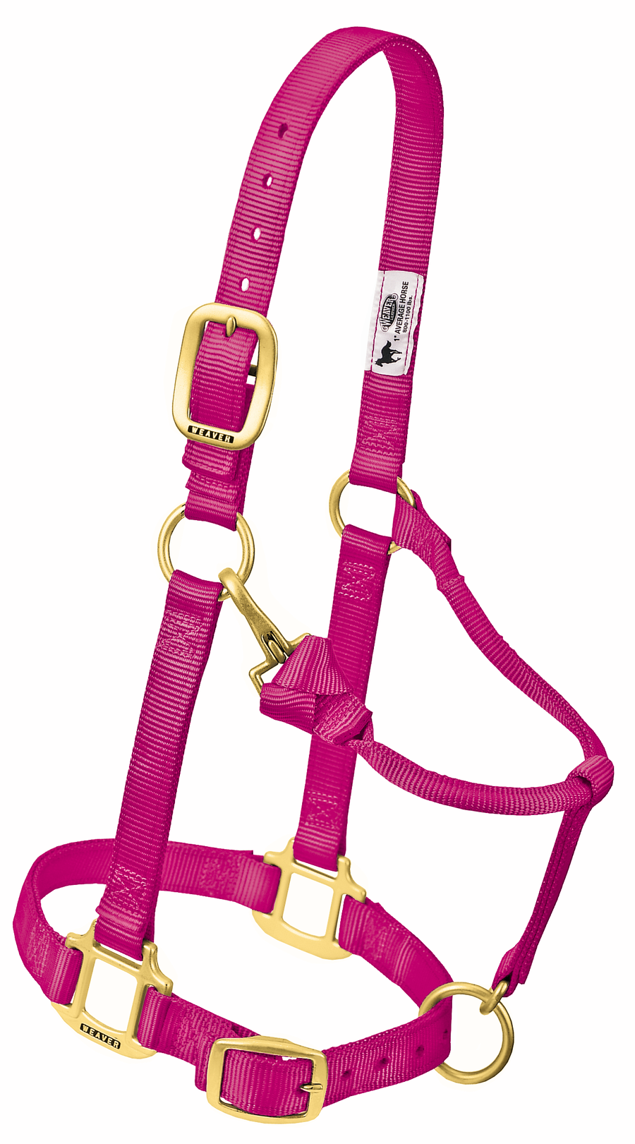 Weaver Adjustable Chin Throat Snap Halter 3/4" Suckling