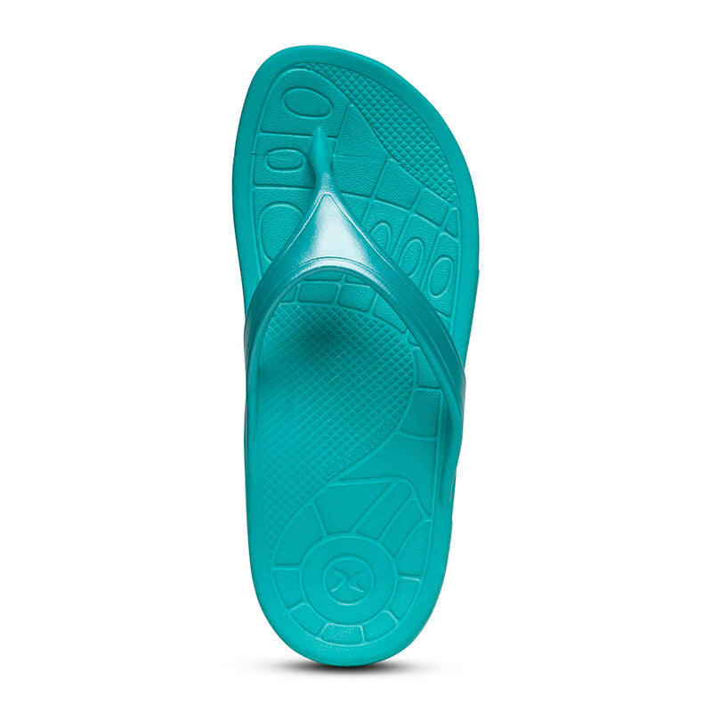 Aetrex Fiji Orthotic Flip Aqua