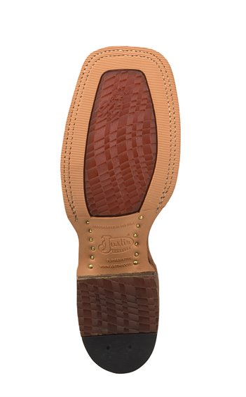 Justin Bent Rail Performance Caddo Brown Sq Toe