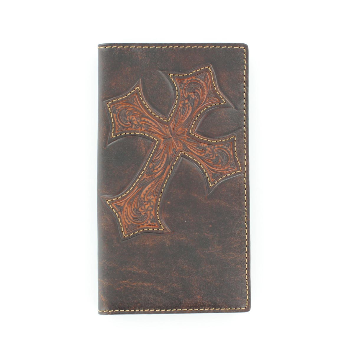 Nocona Large Diagonal Cross Overlay Rodeo Wallet