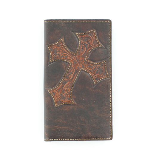 Nocona Large Diagonal Cross Overlay Rodeo Wallet