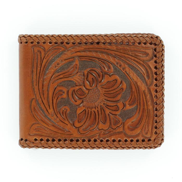 Nocona Flower Embossed Bucklace Bifold Wallet