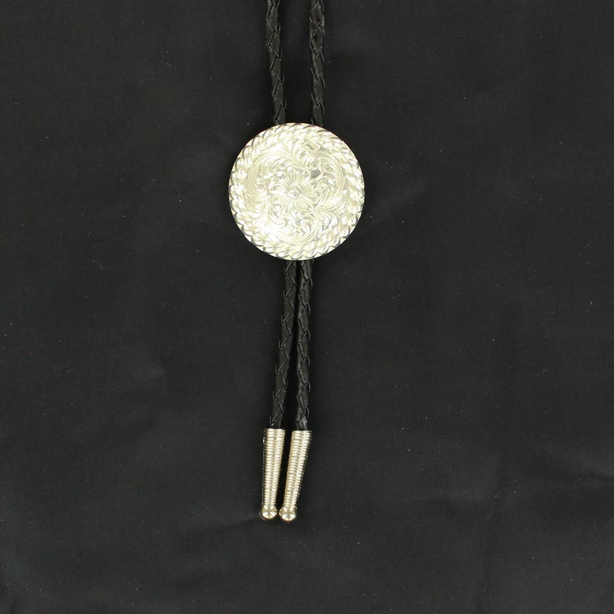 Floral Circle Bolo Tie