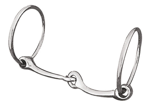 Weaver Nickle Plated Draft Loose Ring Snaffle Bit