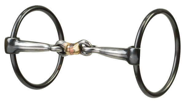 Weaver Sweet Iron Dogbone Mouth Loose Ring Snaffle