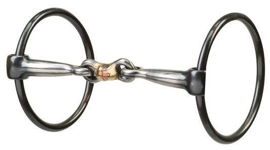 Weaver Sweet Iron Dogbone Mouth Loose Ring Snaffle