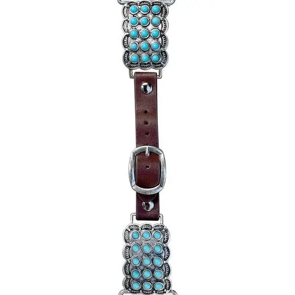 Snowing West Western Turquoise Stone Apple Watch Band