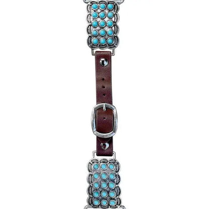 Snowing West Western Turquoise Stone Apple Watch Band