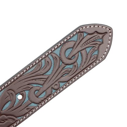 AndWest Tooled Filagree W/ Rectangular Buckle