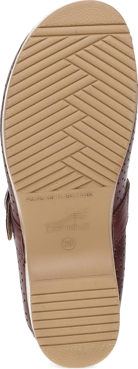 Dansko Blaire Leather Clog Sangria