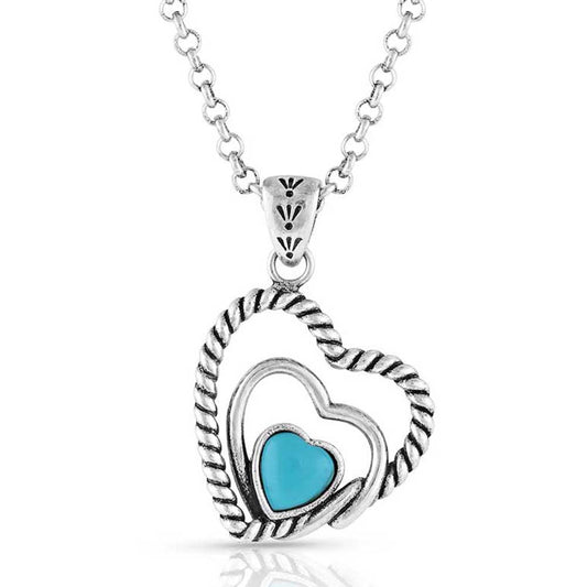 Montana Clearer Ponds Turquoise Heart Necklace