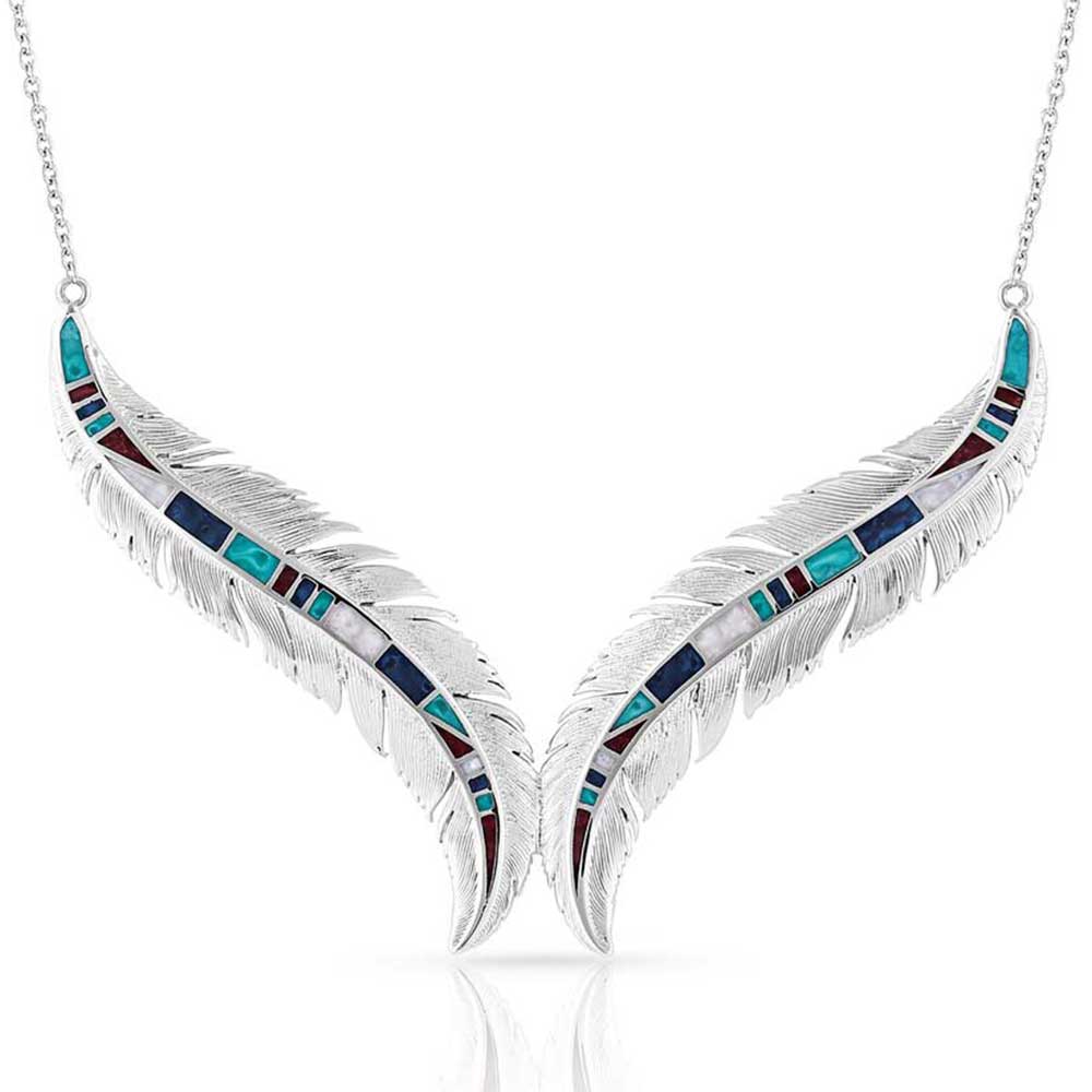 Montana Breaking Trail Feather Necklace