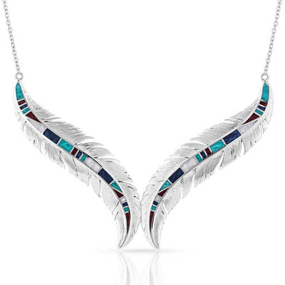 Montana Breaking Trail Feather Necklace