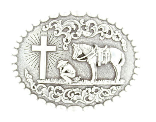 Nocona Praying Cowboy Buckle