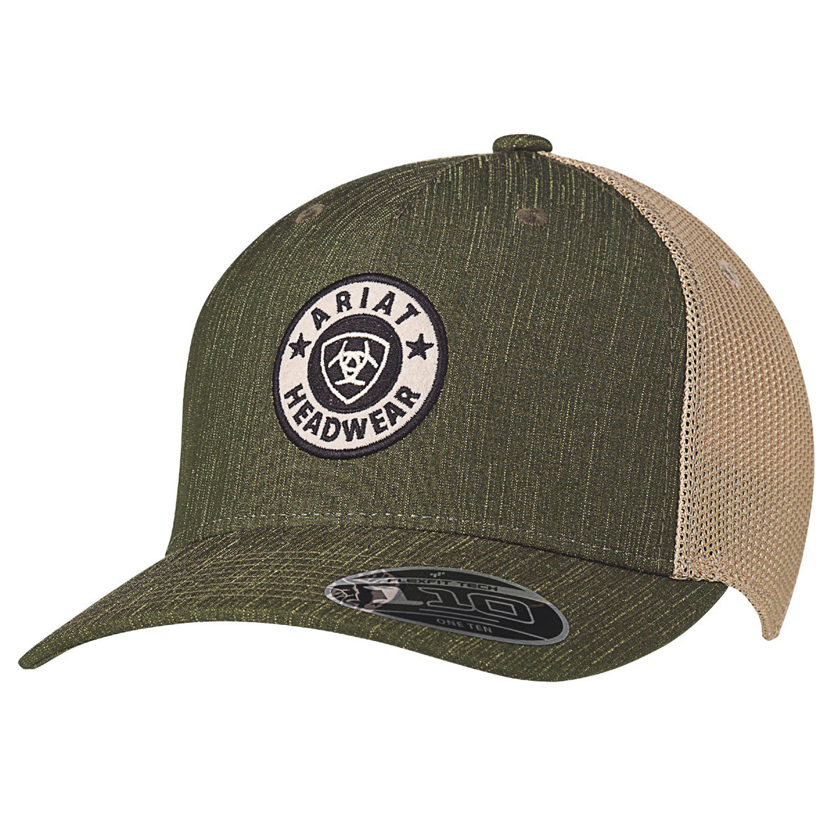 Ariat Headwear Logo Patch Heather Green Hat