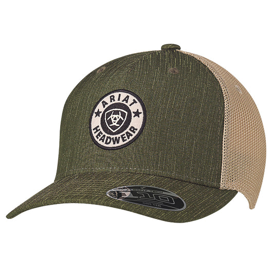 Ariat Headwear Logo Patch Heather Green Hat