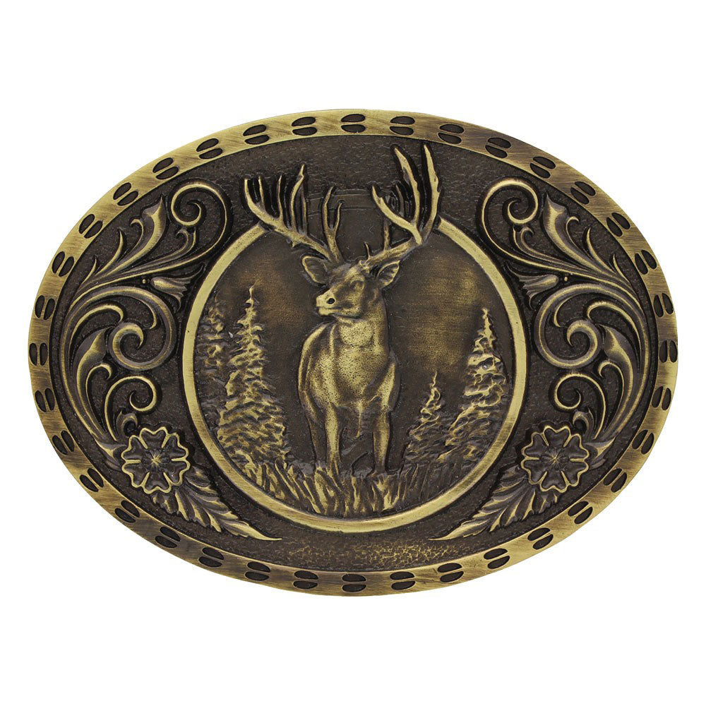 Attitude Antique Brass Buck Buckle